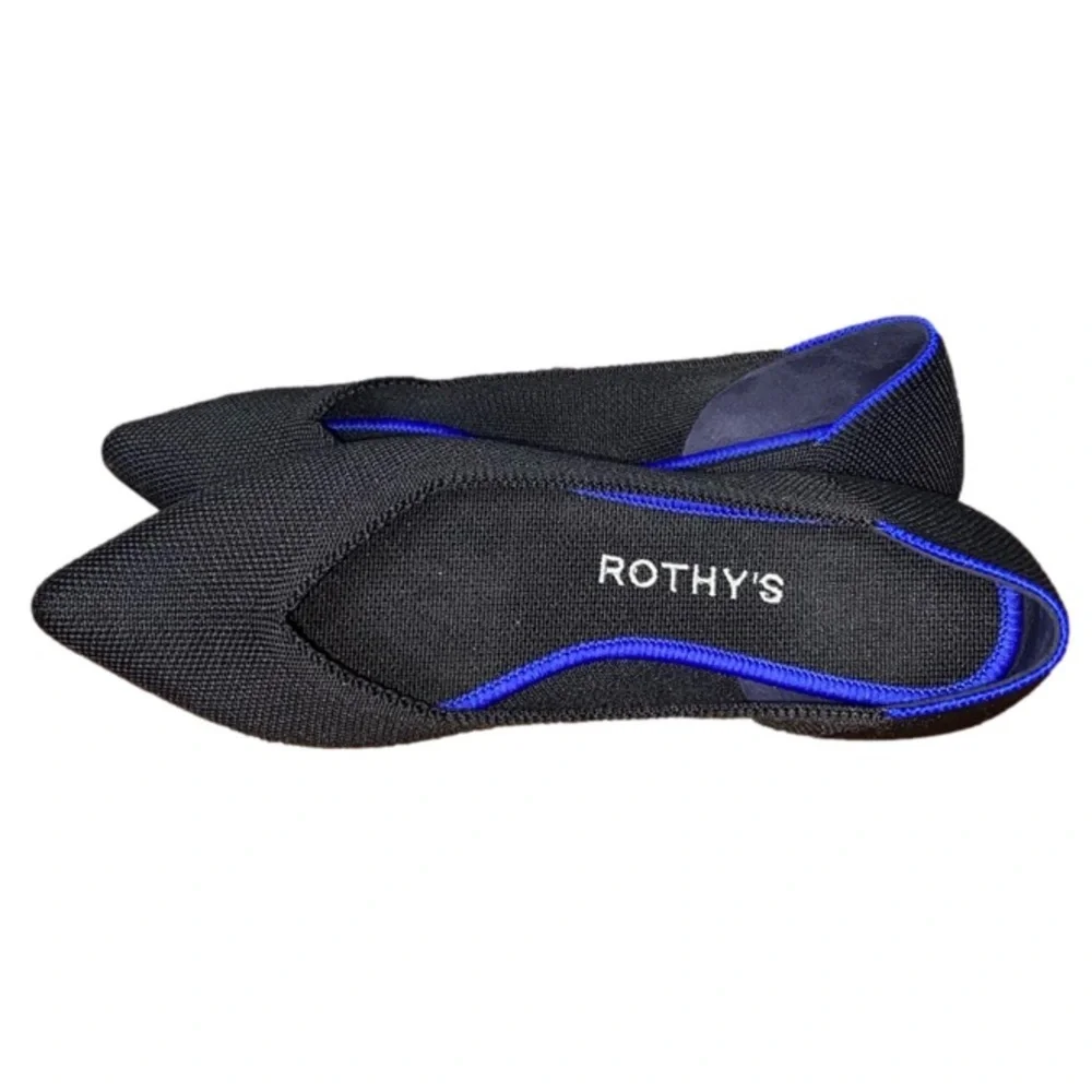 Rothy’s The Point Ballet Flats Solid Black - Picture 3 of 8